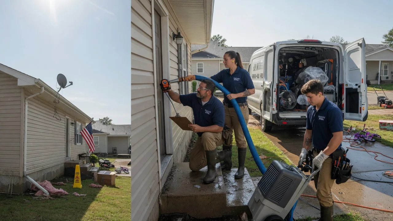 Ceiling Water Damage Restoration in La Farge, WI near me